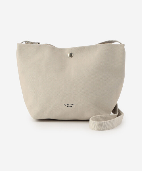 ORCIVAL（オーシバル）の「ORCIVAL | ライトキャンバス ショルダーポーチ 中（ショルダーバッグ・レディース・オフホワイト/チャコール・-）」の14枚目の写真