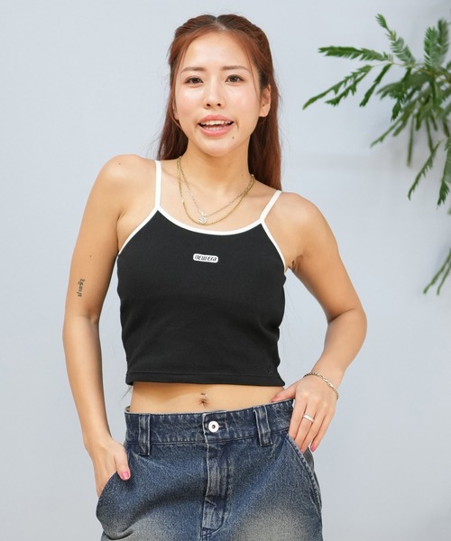 NEW ERA（ニューエラ）の「NEW ERA/ニューエラ カップ付き/ショート丈/リブキャミソール 14670921/14391913/14391915（キャミソール・レディース・ブラック/ホワイト/アイボリー・M/S）」の10枚目の写真