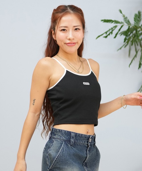 NEW ERA（ニューエラ）の「NEW ERA/ニューエラ カップ付き/ショート丈/リブキャミソール 14670921/14391913/14391915（キャミソール・レディース・ブラック/ホワイト/アイボリー・M/S）」の11枚目の写真