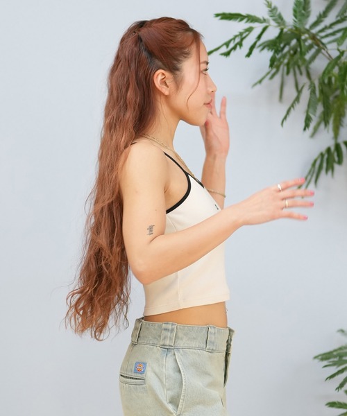 NEW ERA（ニューエラ）の「NEW ERA/ニューエラ カップ付き/ショート丈/リブキャミソール 14670921/14391913/14391915（キャミソール・レディース・ブラック/ホワイト/アイボリー・M/S）」の16枚目の写真