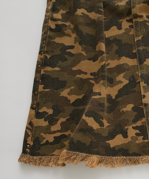 FREAK'S STORE（フリークスストア）の「NAUTICA JEANS CO./ノーティカジーンズ スタッズデニムマーメイドスカート（デニムスカート・レディース・カモフラージュ/サックスブルー・SMALL/MEDIUM）」の6枚目の写真