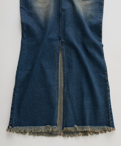 FREAK'S STORE（フリークスストア）の「NAUTICA JEANS CO./ノーティカジーンズ スタッズデニムマーメイドスカート（デニムスカート・レディース・カモフラージュ/サックスブルー・SMALL/MEDIUM）」の13枚目の写真