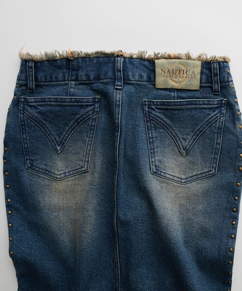 FREAK'S STORE（フリークスストア）の「NAUTICA JEANS CO./ノーティカジーンズ スタッズデニムマーメイドスカート（デニムスカート・レディース・カモフラージュ/サックスブルー・SMALL/MEDIUM）」の15枚目の写真