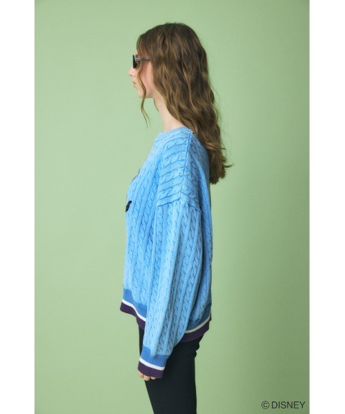 Disney SERIES CREATED by MUS（ディズニーシリーズクリエイテッドバイエムユーエス）の「MD CABLE ニット / FIGARO（ニット/セーター・レディース・オフホワイト/ブルー/レッド・FREE）」の10枚目の写真