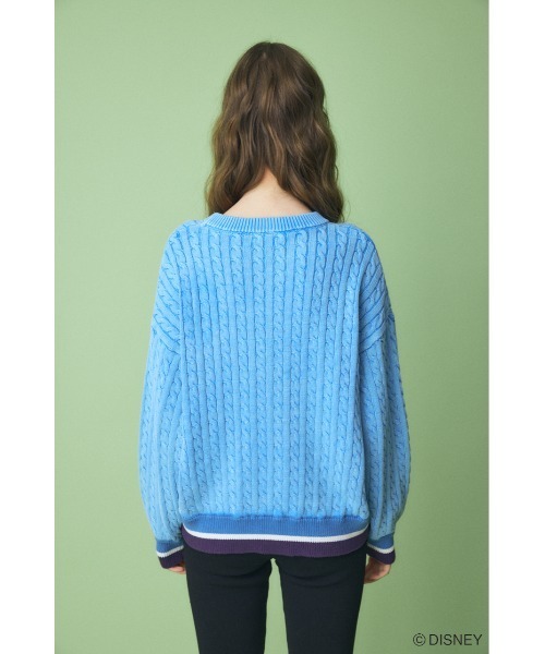 Disney SERIES CREATED by MUS（ディズニーシリーズクリエイテッドバイエムユーエス）の「MD CABLE ニット / FIGARO（ニット/セーター・レディース・オフホワイト/ブルー/レッド・FREE）」の11枚目の写真