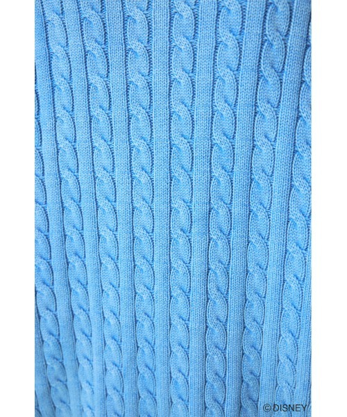 Disney SERIES CREATED by MUS（ディズニーシリーズクリエイテッドバイエムユーエス）の「MD CABLE ニット / FIGARO（ニット/セーター・レディース・オフホワイト/ブルー/レッド・FREE）」の17枚目の写真