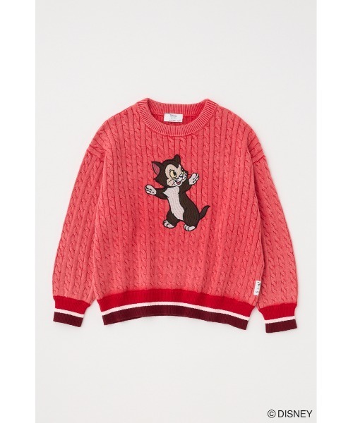 Disney SERIES CREATED by MUS（ディズニーシリーズクリエイテッドバイエムユーエス）の「MD CABLE ニット / FIGARO（ニット/セーター・レディース・オフホワイト/ブルー/レッド・FREE）」の20枚目の写真