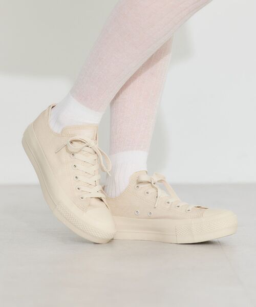 CONVERSE ALL STAR(コンバースオールスター)の「CONVERSE×earth ALL STAR PLTS(スニーカー・レディース・ピンク/イエロー/ブルー/ライトベージュ・22.5cm/23.5cm/24.5cm/23.0cm/24.0cm)」の13枚目の写真