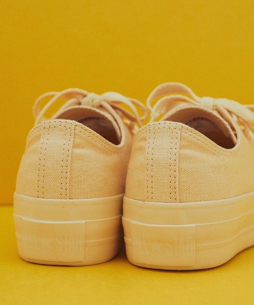 CONVERSE ALL STAR(コンバースオールスター)の「CONVERSE×earth ALL STAR PLTS(スニーカー・レディース・ピンク/イエロー/ブルー/ライトベージュ・22.5cm/23.5cm/24.5cm/23.0cm/24.0cm)」の6枚目の写真