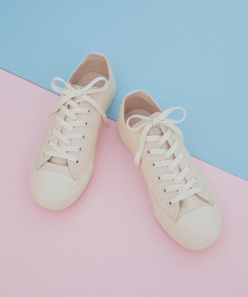 CONVERSE ALL STAR(コンバースオールスター)の「CONVERSE×earth ALL STAR PLTS(スニーカー・レディース・ピンク/イエロー/ブルー/ライトベージュ・22.5cm/23.5cm/24.5cm/23.0cm/24.0cm)」の12枚目の写真