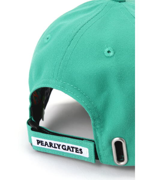 PEARLY GATES（パーリーゲイツ）の「【PEARLY GATES】リサイクルツイル BASICキャップ (UNISEX)（キャップ・レディース・ホワイト/ブルー/ネイビー/グリーン・FREE）」の7枚目の写真