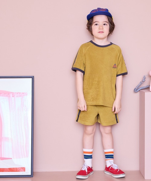 Life Support Products（ライフサポートプロダクツ）の「パイルラインスリーブT（セットアップ・キッズ・チャコール/マスタード/ブルー/ライトピンク・110/100/90/120/150/140/130）」の12枚目の写真