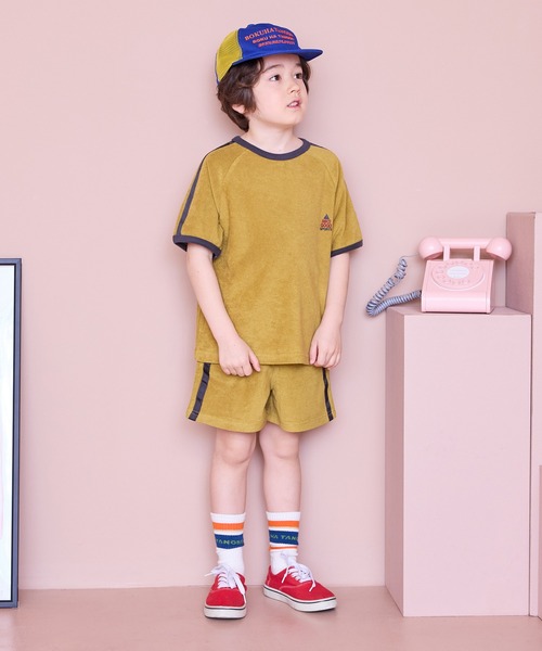 Life Support Products（ライフサポートプロダクツ）の「パイルラインスリーブT（セットアップ・キッズ・チャコール/マスタード/ブルー/ライトピンク・110/100/90/120/150/140/130）」の13枚目の写真