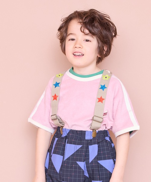 Life Support Products（ライフサポートプロダクツ）の「パイルラインスリーブT（セットアップ・キッズ・チャコール/マスタード/ブルー/ライトピンク・110/100/90/120/150/140/130）」の5枚目の写真