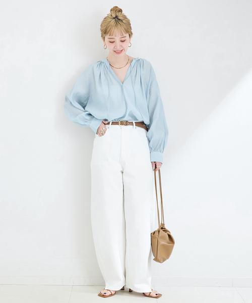 【感謝価格】 シアボイルスキッパーチュニック（シャツ/ブラウス）｜B.C STOCK トップス