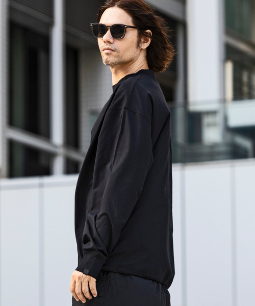 +phenix(プラスフェニックス)の「+phenix(プラスフェニックス)DRY DRAW CORD LONG SLEEVE T-SHIRTS ドライドローコード ロングスリーブ 長袖Tシャツ(Tシャツ/カットソー・メンズ・ブラック/オフホワイト/ターコイズブルー・L/XL/S/M)」の5枚目の写真