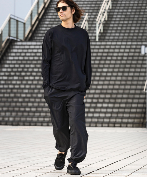 +phenix(プラスフェニックス)の「+phenix(プラスフェニックス)DRY DRAW CORD LONG SLEEVE T-SHIRTS ドライドローコード ロングスリーブ 長袖Tシャツ(Tシャツ/カットソー・メンズ・ブラック/オフホワイト/ターコイズブルー・L/XL/S/M)」の8枚目の写真