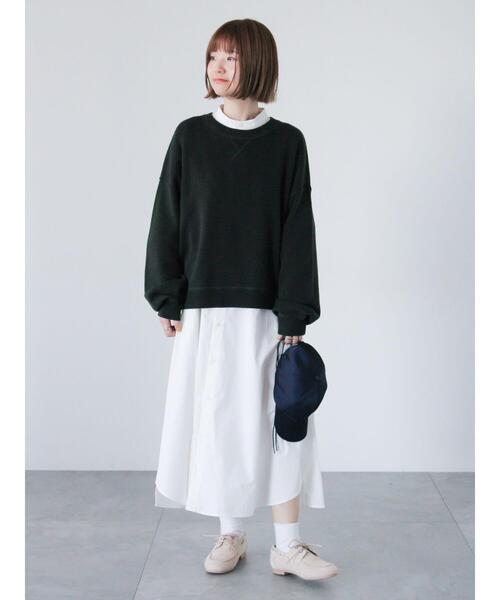 Lugnoncure（ルノンキュール）の「【イージーケア】バンドカラーシャツワンピース（ワンピース・レディース・ネイビー/ブラック/オフホワイト・F）」の2枚目の写真