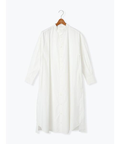 Lugnoncure（ルノンキュール）の「【イージーケア】バンドカラーシャツワンピース（ワンピース・レディース・ネイビー/ブラック/オフホワイト・F）」の10枚目の写真