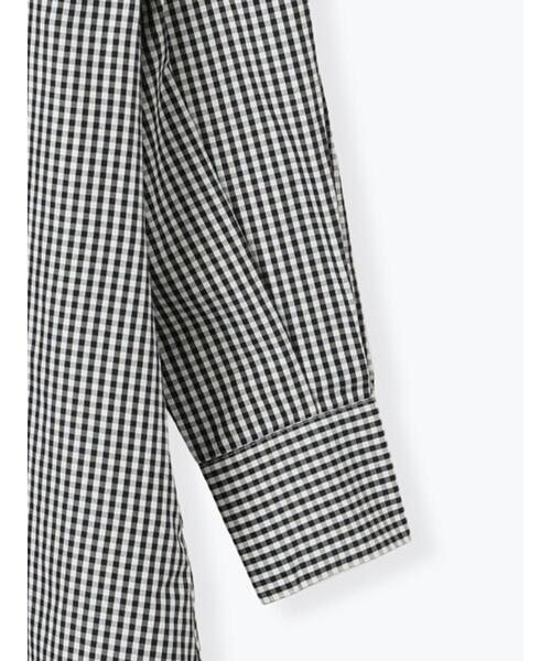 Lugnoncure（ルノンキュール）の「【イージーケア】バンドカラーシャツワンピース（ワンピース・レディース・ネイビー/ブラック/オフホワイト・F）」の15枚目の写真