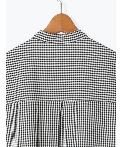 Lugnoncure（ルノンキュール）の「【イージーケア】バンドカラーシャツワンピース（ワンピース・レディース・ネイビー/ブラック/オフホワイト・F）」の17枚目の写真