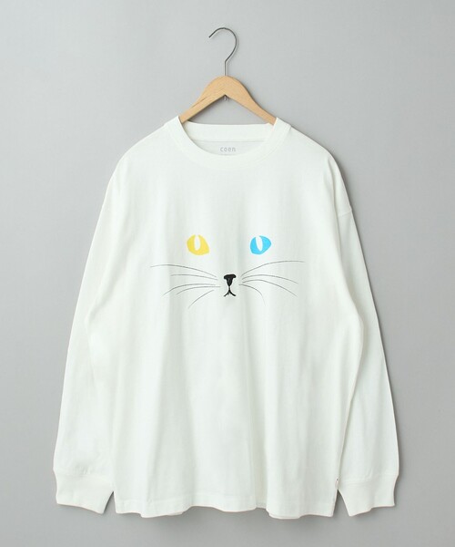 coen(コーエン)の「【CAT TEE/アニマルプリント】ロングスリーブTシャツ(Tシャツ/カットソー・メンズ・ホワイト/ブラック・M/XL/L)」の19枚目の写真