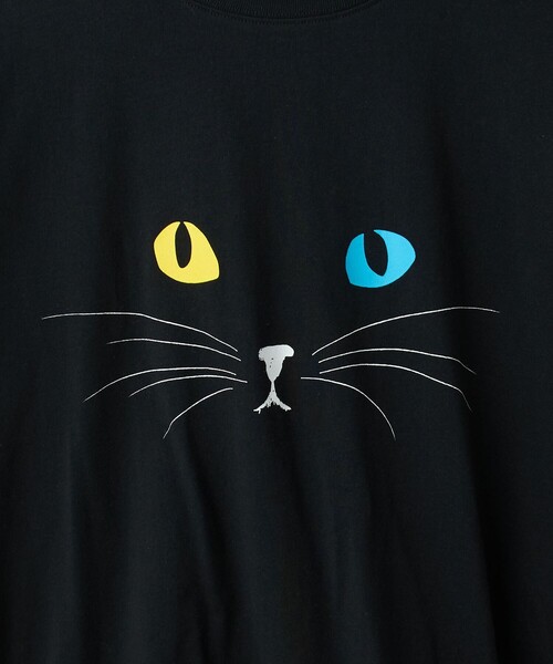 &ellecy 猫サーカス ロンT ねこの曼荼羅ロンT（ネイビー）｜chocotte