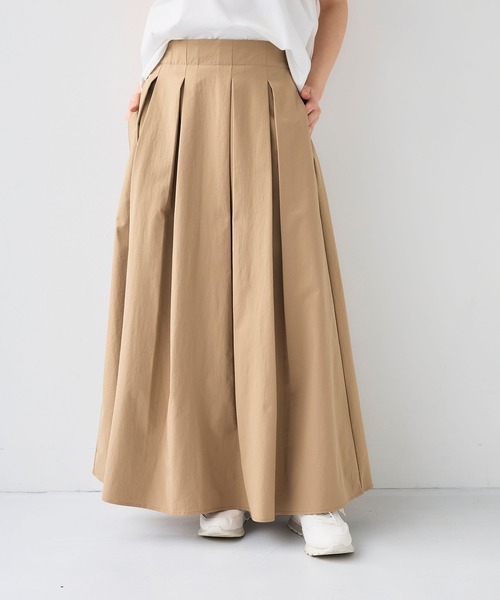 CROSS FUNCTION（クロスファンクション）の「《吸水速乾》エブ楽 イージータックサーキュラースカート【CF/クロスファンクション】（スカート・レディース・ベージュ/オフホワイト/ブラック・L/M/LL）」の3枚目の写真