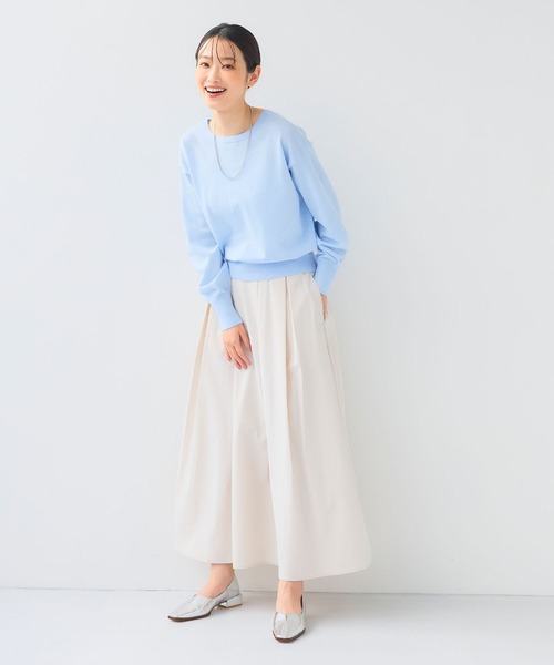 CROSS FUNCTION（クロスファンクション）の「《吸水速乾》エブ楽 イージータックサーキュラースカート【CF/クロスファンクション】（スカート・レディース・ベージュ/オフホワイト/ブラック・L/M/LL）」の15枚目の写真