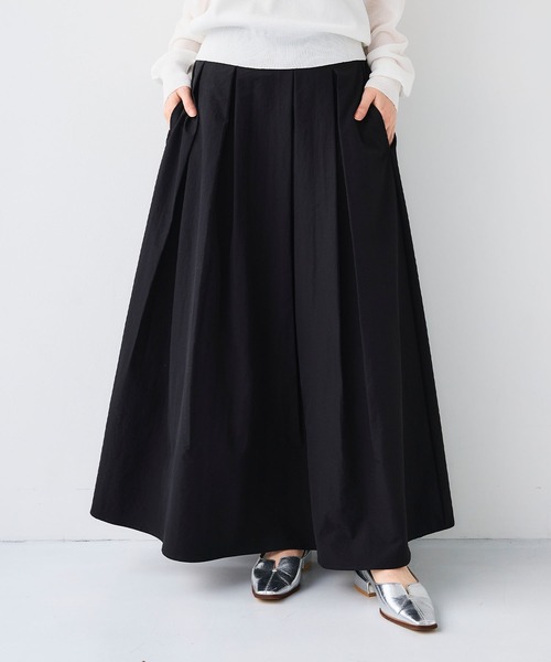 CROSS FUNCTION（クロスファンクション）の「《吸水速乾》エブ楽 イージータックサーキュラースカート【CF/クロスファンクション】（スカート・レディース・ベージュ/オフホワイト/ブラック・L/M/LL）」の20枚目の写真