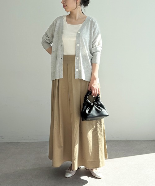 CROSS FUNCTION（クロスファンクション）の「《吸水速乾》エブ楽 イージータックサーキュラースカート【CF/クロスファンクション】（スカート・レディース・ベージュ/オフホワイト/ブラック・L/M/LL）」の8枚目の写真