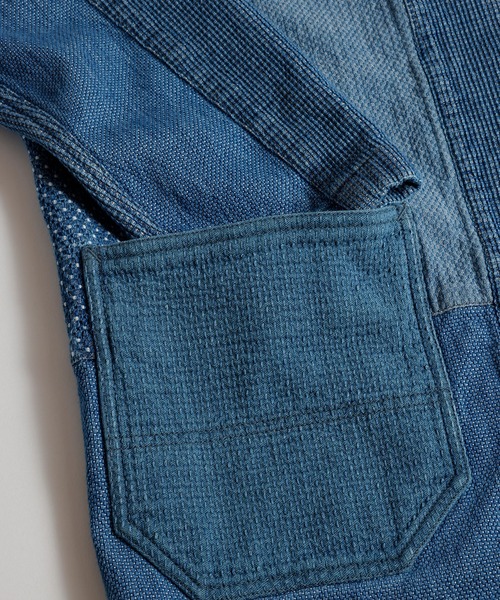 FDMTL（ファンダメンタル）の「FDMTL/ファンダメンタル/HAORI JACKET 3YR WASH（デニムジャケット・メンズ・インディゴブルー・2/3/4）」の5枚目の写真