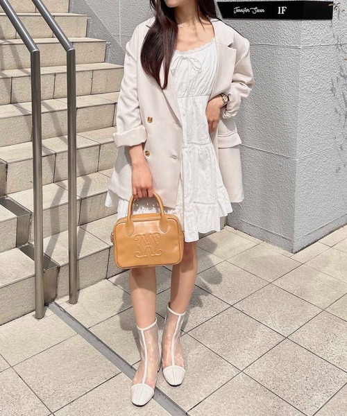 【大人気】SANDRO レース ティアードミニワンピース セール】【WEB限定】レースティアードミニキャミワンピース