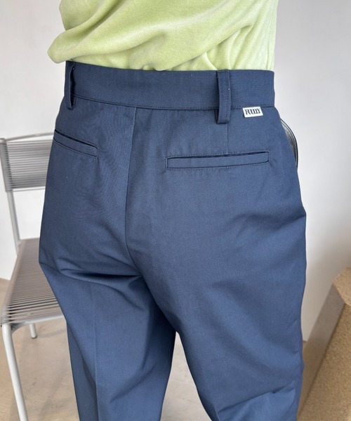 FUULLY STUDIO（フーリィーステューディオ）の「TCツイルストレートパンツ（チノパンツ・レディース・グレー/ブラック・SMALL/MEDIUM/LARGE）」の15枚目の写真