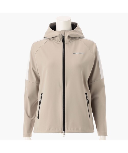 BRIEFING（ブリーフィング）の「【BRIEFING GOLF／ブリーフィングゴルフ】WOMEN’S LOGO LINE PARKA（リラックスフィット）（パーカー・レディース・サンドベージュ/ブラック/ダークオリーブ・M/S）」の2枚目の写真