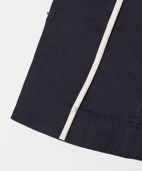 SHIPS any（シップス エニィ）の「SHIPS any:〈洗濯機可能〉ヨーロピアンフラックス リネン  Vネック コンパクト ベスト（ベスト・レディース・ブラウン/ネイビー・ONE SIZE）」の19枚目の写真