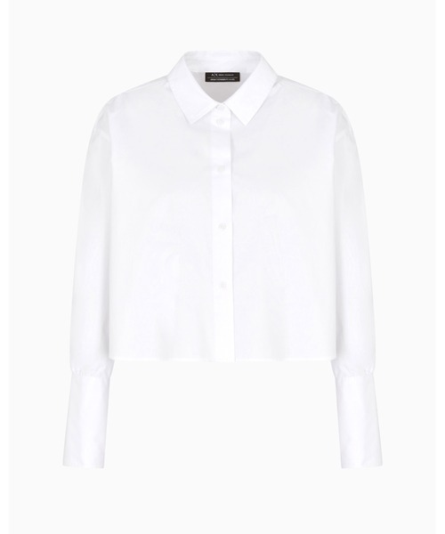 ブラウス シャツ 「A|X アルマーニ エクスチェンジ」ヴィスコースクレープ 長袖ロングシャツ レディース ARMANI EXCHANGE ブラウス シャツ 「A|X アルマーニ