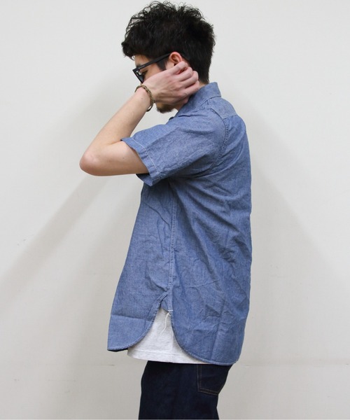 orSlow　 SHIRT　オアスロウ　シャツ　別注 再入荷】orSlow(オアスロウ) Chambray Work Shirts シャンブレー