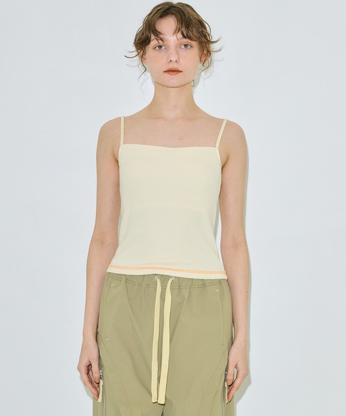 PUBLIC TOKYO（パブリックトウキョウ）の「【残りわずか】コットンリブカップインキャミ（キャミソール・レディース・アイボリー/ブラック/グレー・1/2）」の5枚目の写真