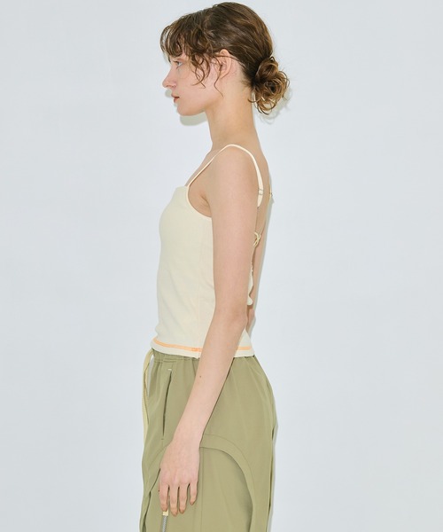 PUBLIC TOKYO（パブリックトウキョウ）の「【残りわずか】コットンリブカップインキャミ（キャミソール・レディース・アイボリー/ブラック/グレー・1/2）」の6枚目の写真