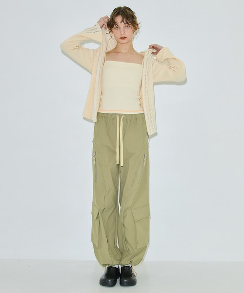 PUBLIC TOKYO（パブリックトウキョウ）の「【残りわずか】コットンリブカップインキャミ（キャミソール・レディース・アイボリー/ブラック/グレー・1/2）」の4枚目の写真