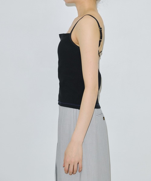 PUBLIC TOKYO（パブリックトウキョウ）の「【残りわずか】コットンリブカップインキャミ（キャミソール・レディース・アイボリー/ブラック/グレー・1/2）」の18枚目の写真