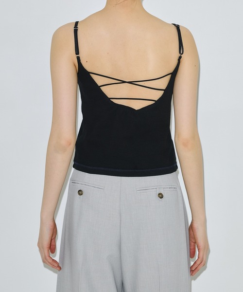 PUBLIC TOKYO（パブリックトウキョウ）の「【残りわずか】コットンリブカップインキャミ（キャミソール・レディース・アイボリー/ブラック/グレー・1/2）」の19枚目の写真