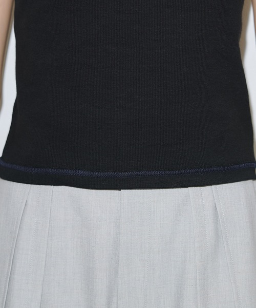PUBLIC TOKYO（パブリックトウキョウ）の「【残りわずか】コットンリブカップインキャミ（キャミソール・レディース・アイボリー/ブラック/グレー・1/2）」の20枚目の写真