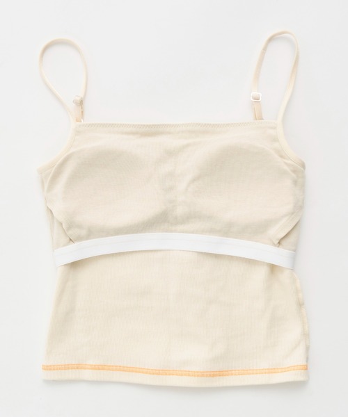 PUBLIC TOKYO（パブリックトウキョウ）の「【残りわずか】コットンリブカップインキャミ（キャミソール・レディース・アイボリー/ブラック/グレー・1/2）」の9枚目の写真