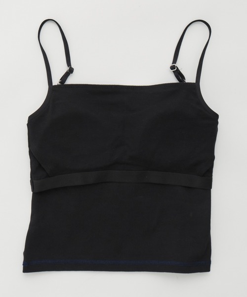 PUBLIC TOKYO（パブリックトウキョウ）の「【残りわずか】コットンリブカップインキャミ（キャミソール・レディース・アイボリー/ブラック/グレー・1/2）」の21枚目の写真