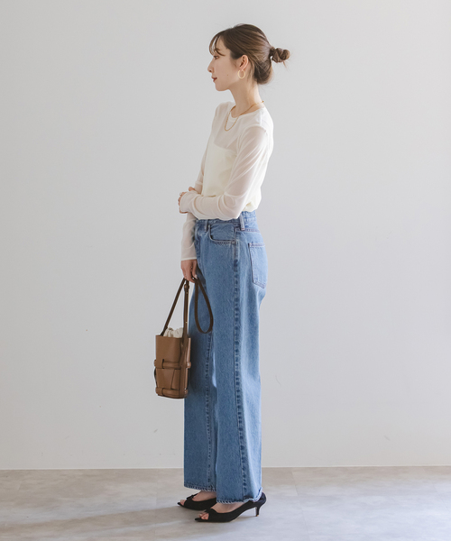 スキンチュールロングTシャツ（Tシャツ/カットソー）｜NOBLE（ノーブル