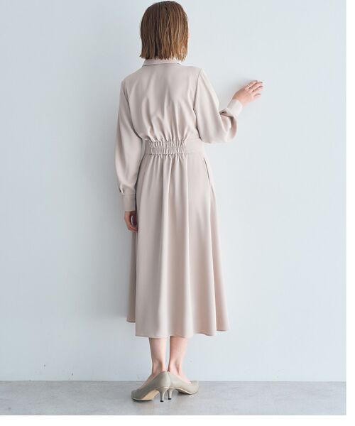 YECCA VECCA(イェッカヴェッカ)の「カシュクールタックワンピース(ワンピース・レディース・ネイビー/ブルー/ライトベージュ・FREE)」の10枚目の写真