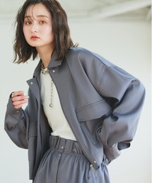 ad thie（アドティエ）の「ルーズクロップド ブルゾン（ブルゾン）」
