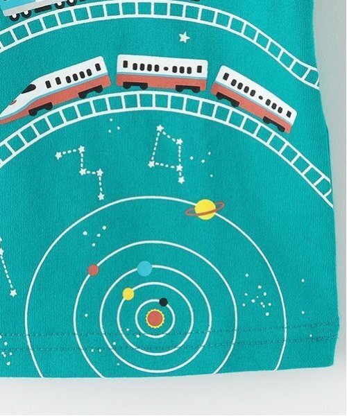 セール】宇宙と電車半袖Tシャツ（Tシャツ/カットソー
